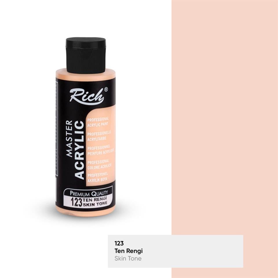 AKRİLİK BOYA 123 TEN RENGİ