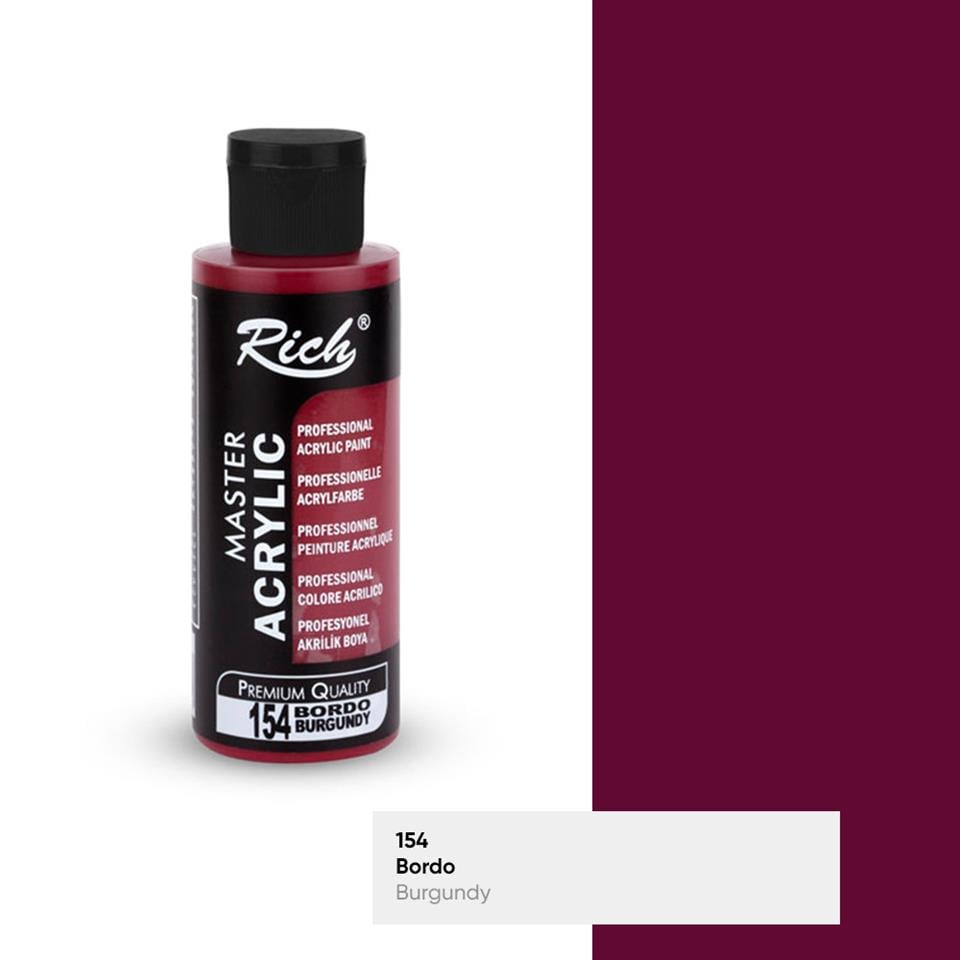AKRİLİK BOYA 154 BORDO