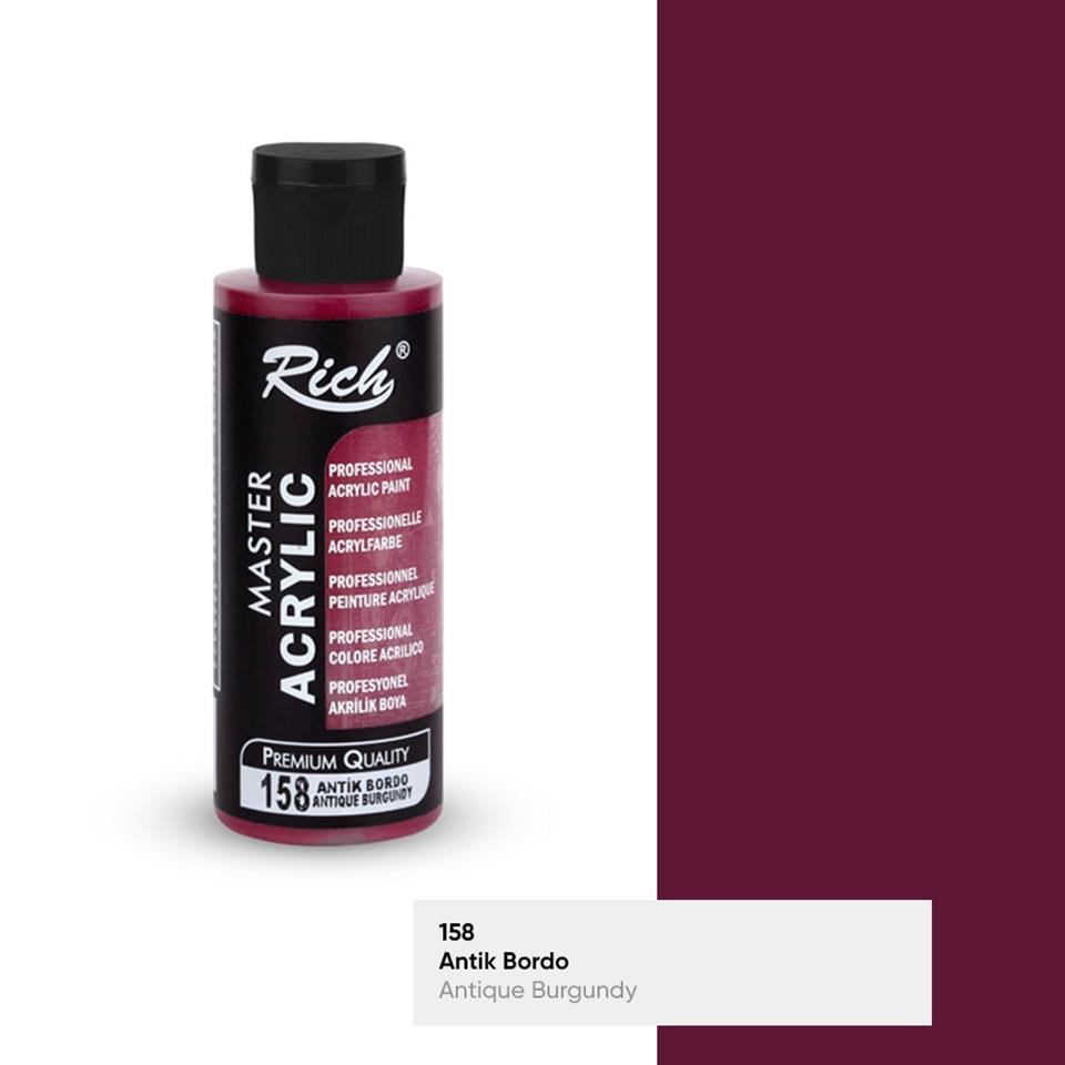 AKRİLİK BOYA 158 ANTİK BORDO