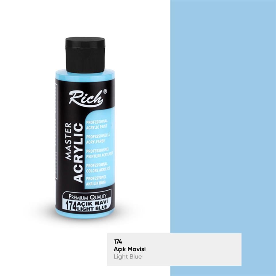 AKRİLİK BOYA 174 AÇIK MAVİ
