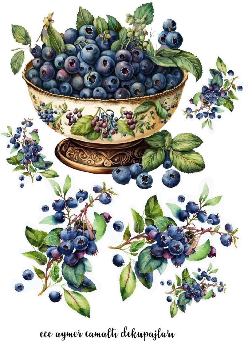 ÇANAKTA YABAN MERSİNLERİ CAM ALTI DEKUPAJ