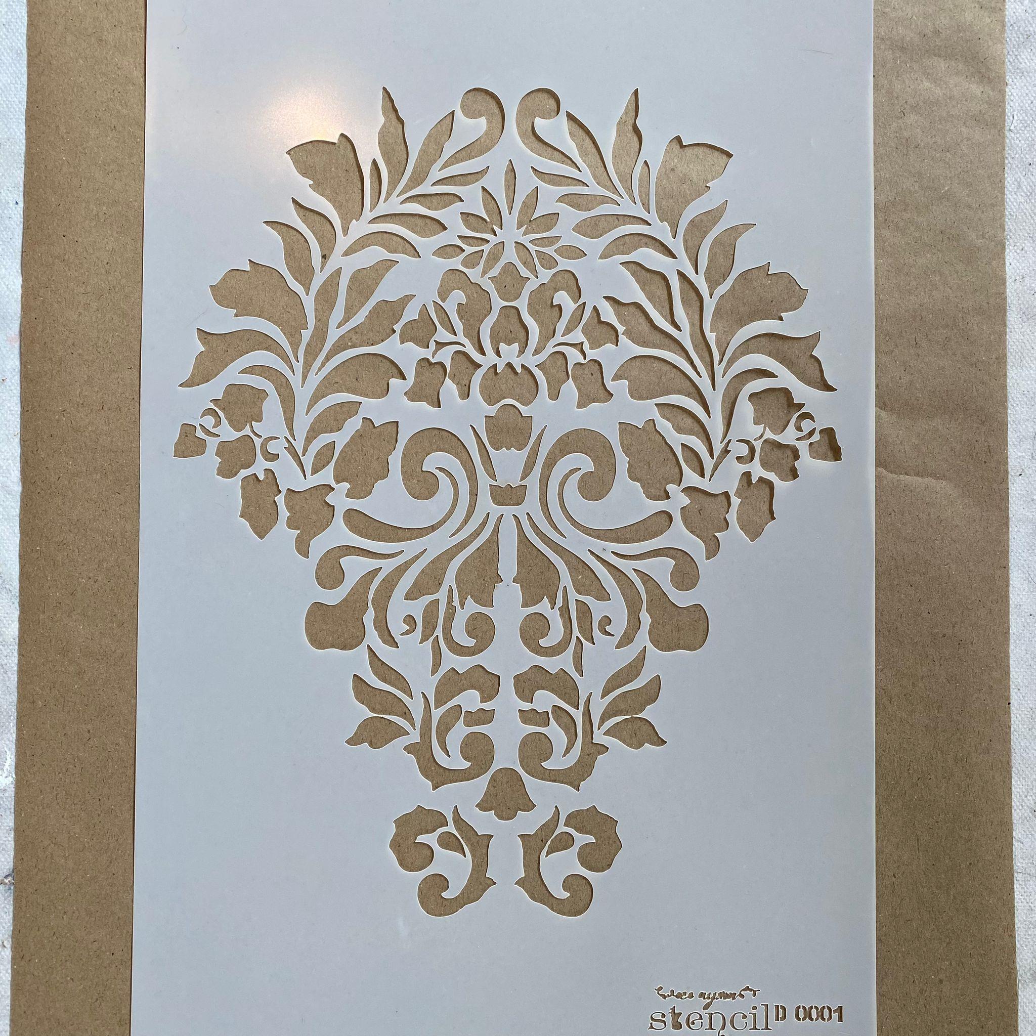 ÇİÇEK DESENLİ STENCİL D0001
