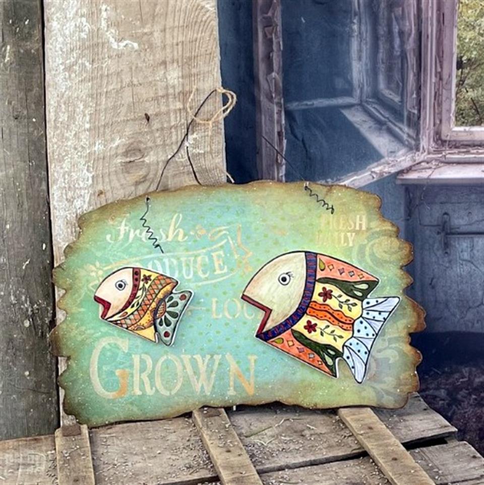 çini balıklı bulut pano