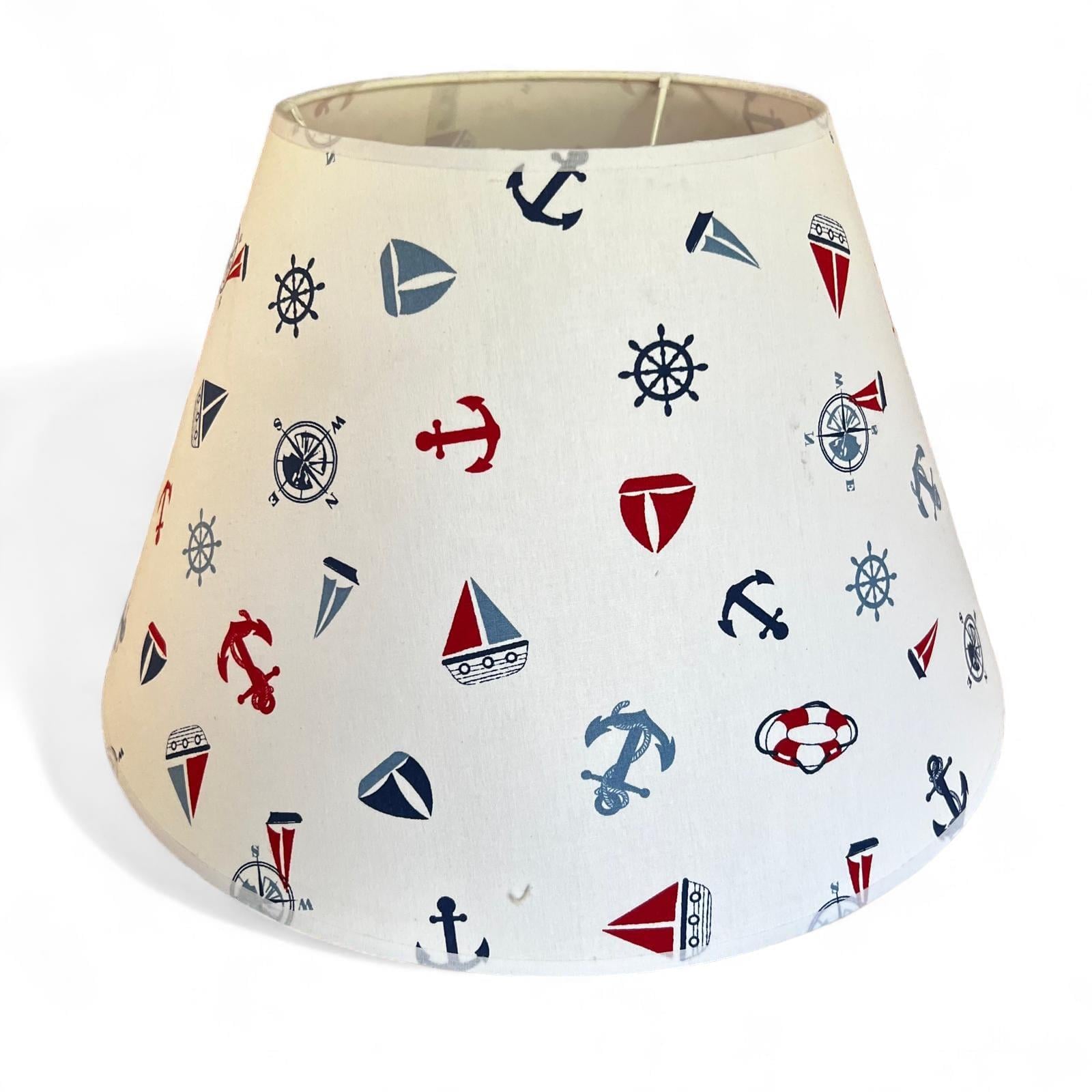 DENİZ KONSEPTLİ KONİ ABAJUR ŞAPKASI