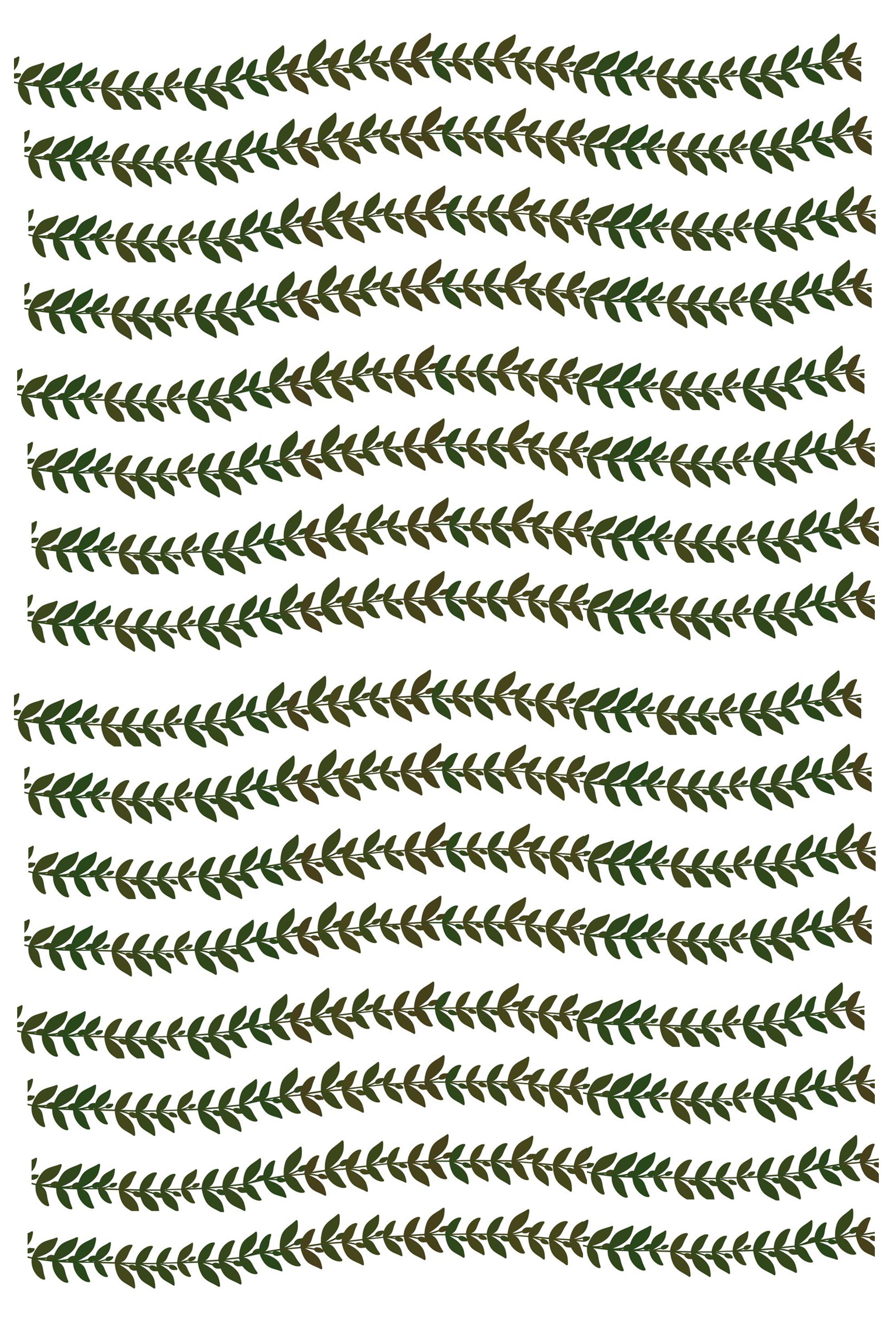 Ece Aymer Yeşil Yaprak Bordür