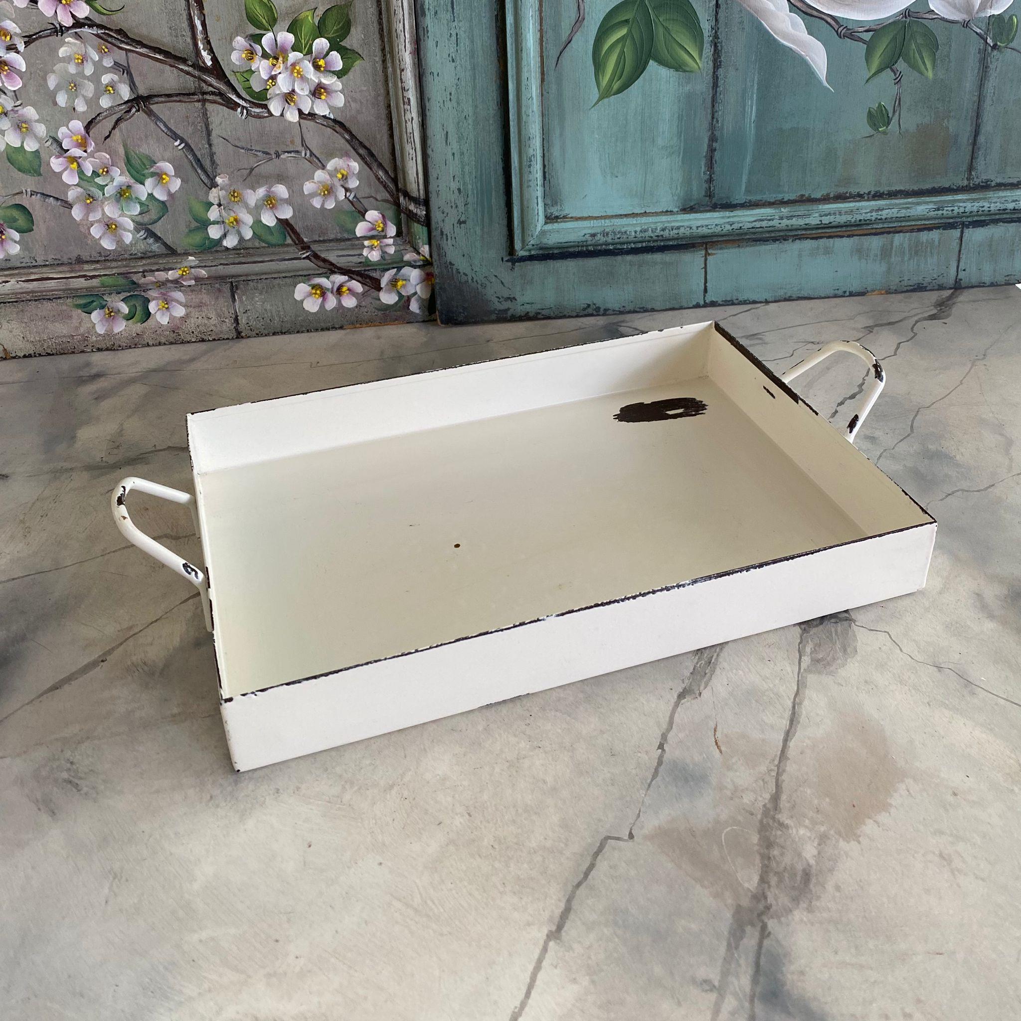 GALVANİZ BEYAZ ESKİTME TEPSİ