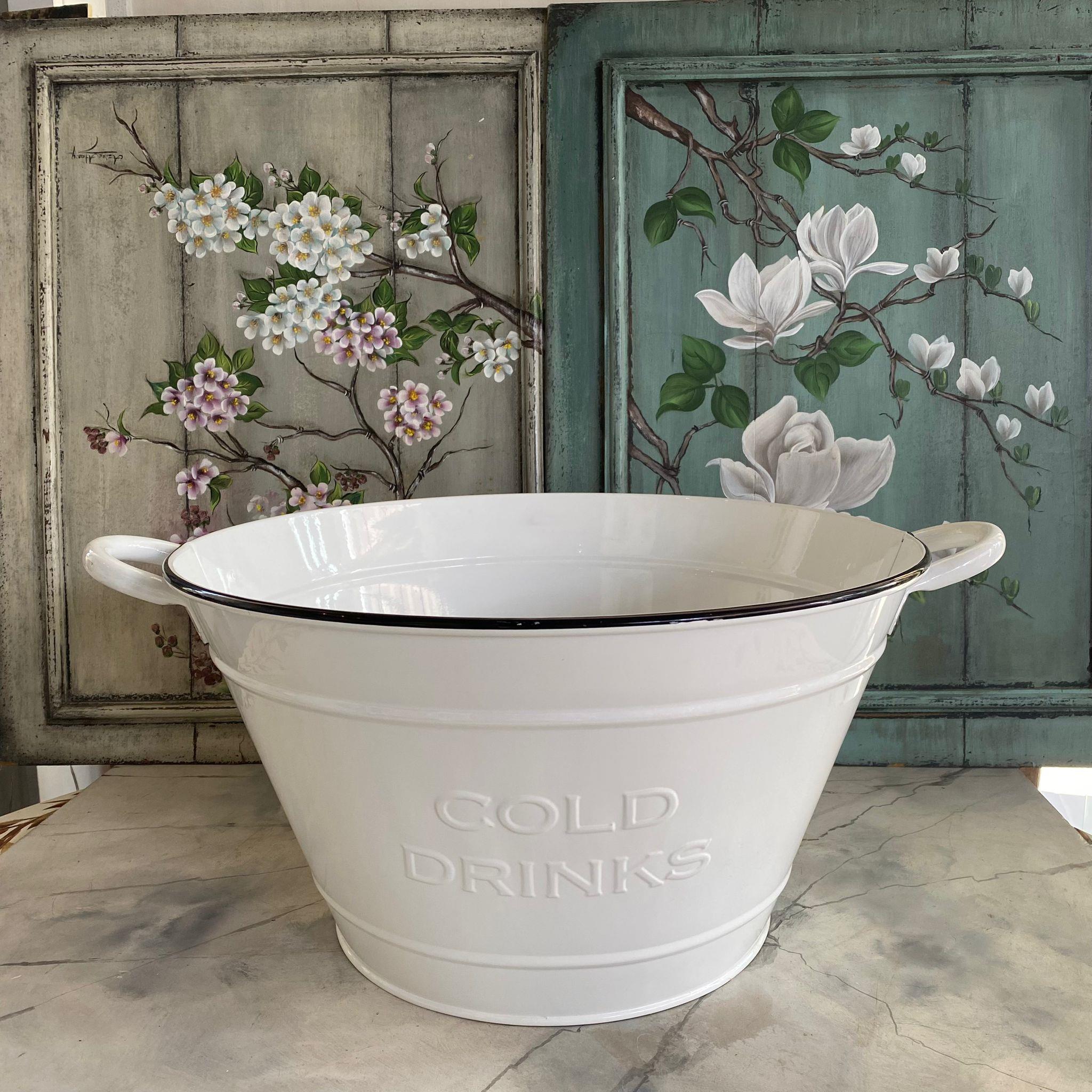 GALVANİZ BÜYÜK BEYAZ KOVA