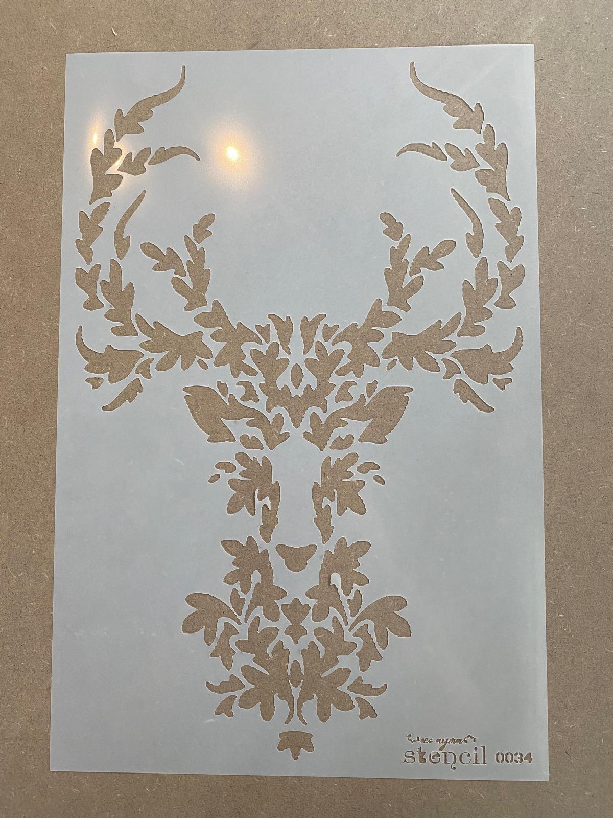 GEYİK KAFALI STENCİL 0034