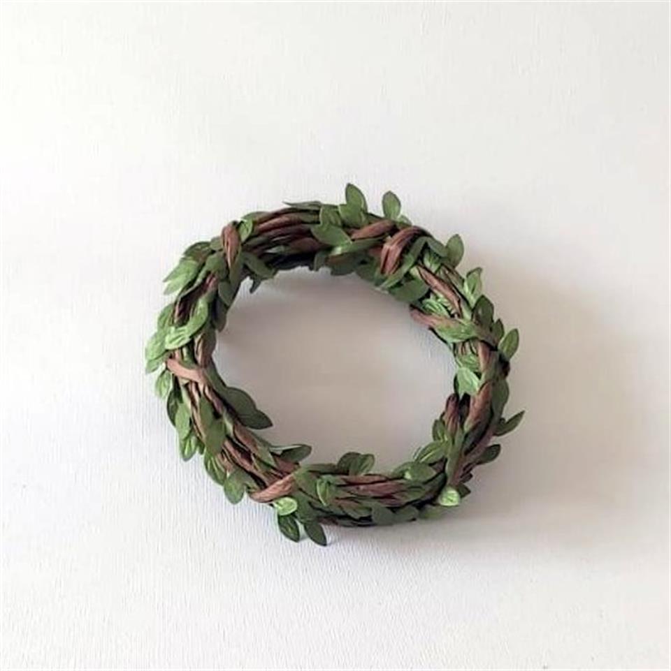 KÜÇÜK ÇELENK YEŞİL KUMAŞ YAPRAKLI