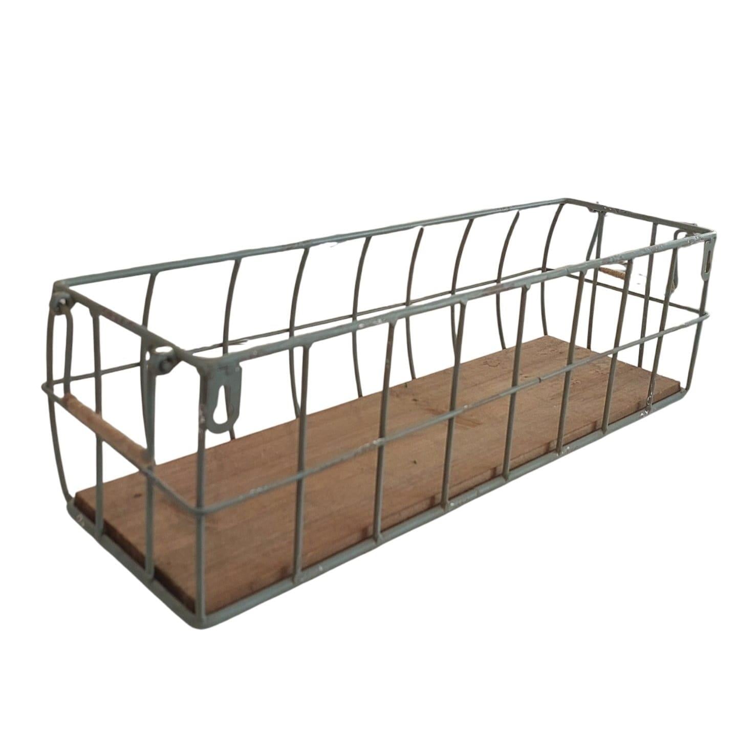 METAL TEL GÖVDELİ DEKORATİF RAF/SEPET