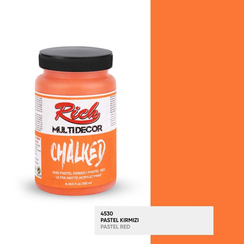 MULTİ DECOR CHALKED PASTEL KIRMIZI