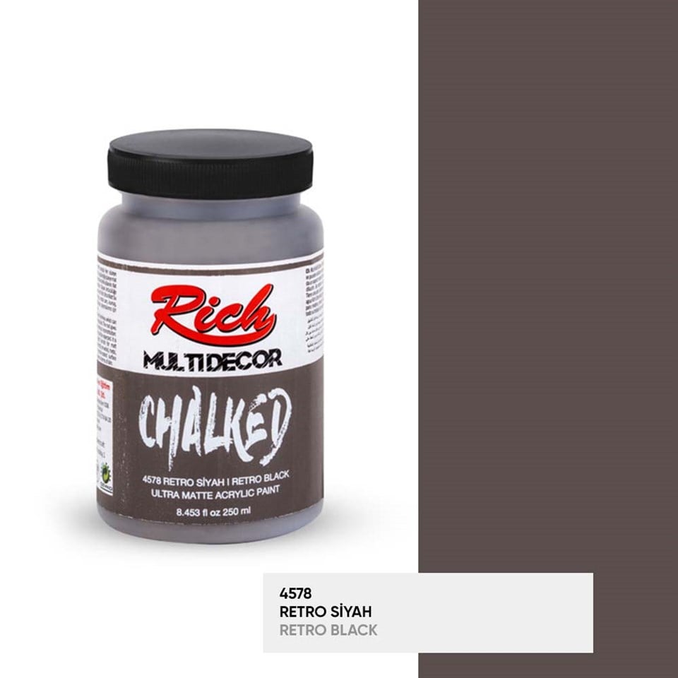 MULTİ DECOR CHALKED RETRO SİYAH 