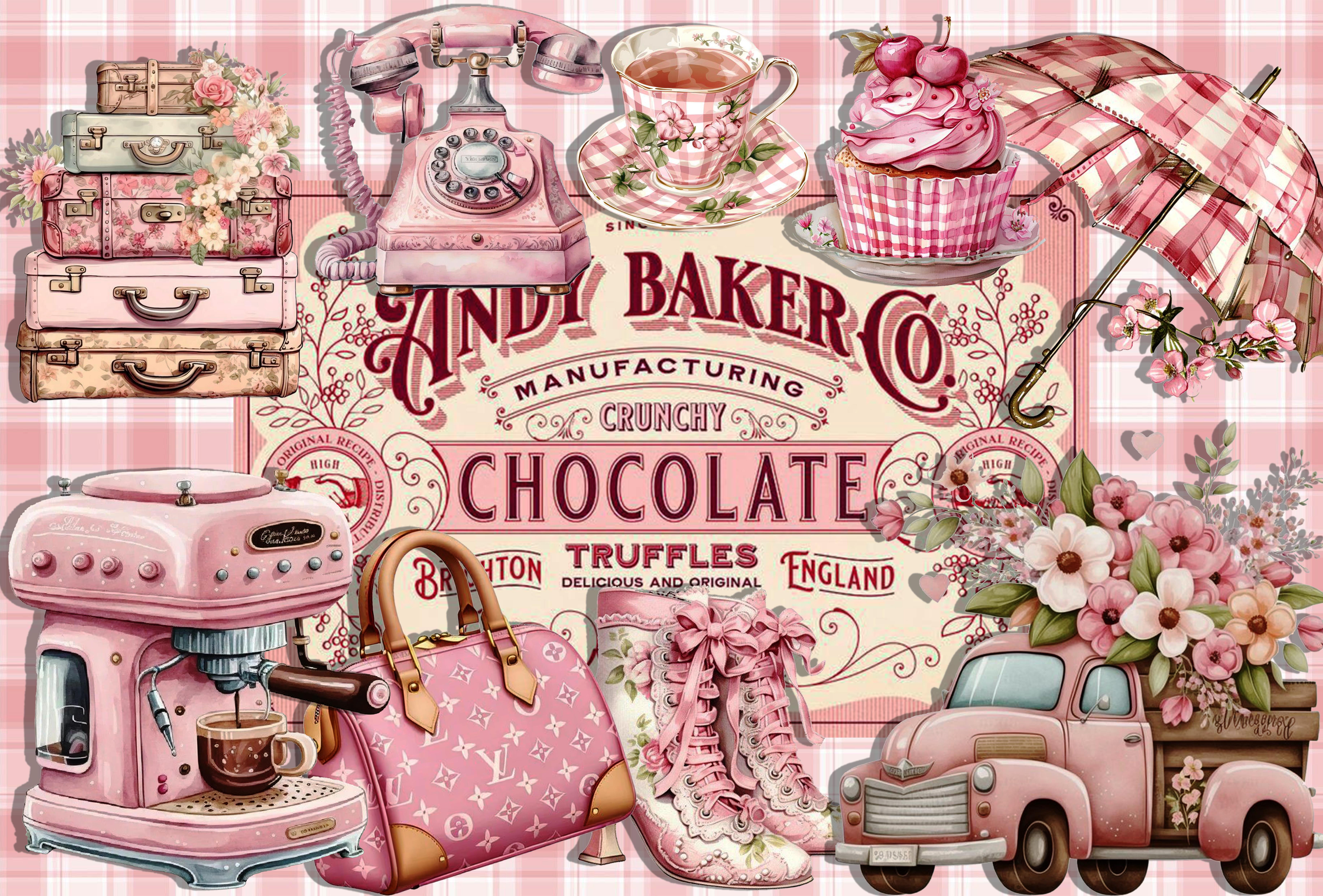 PEMBE KOMBİN SET BÜYÜK BOY PİRİNÇ