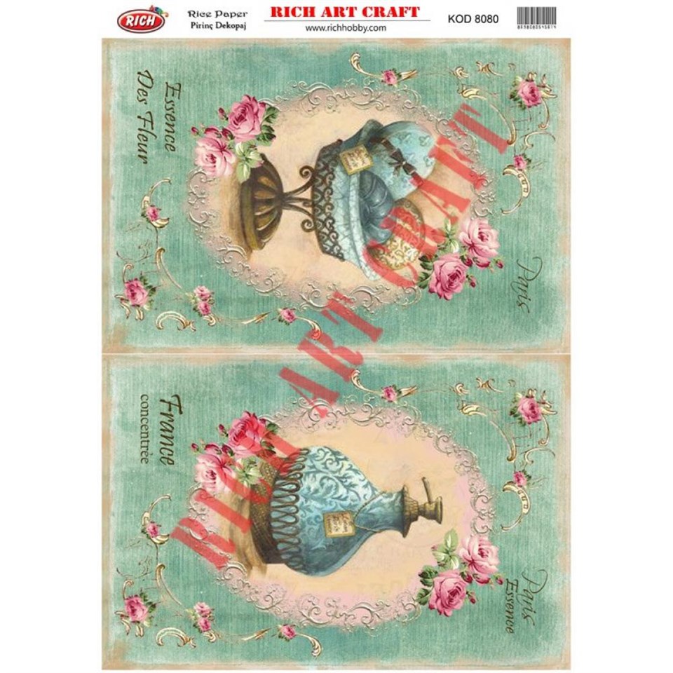 PİRİNÇ DEKUPAJ KAĞIDI KOD 8080