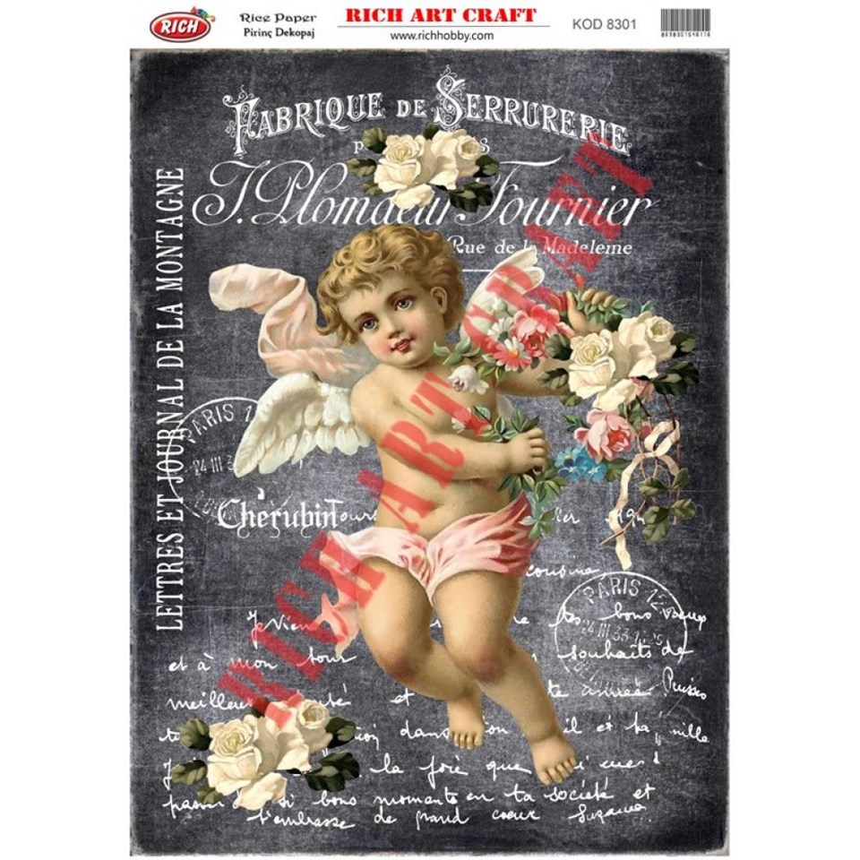 PİRİNÇ DEKUPAJ KAĞIDI KOD 8301