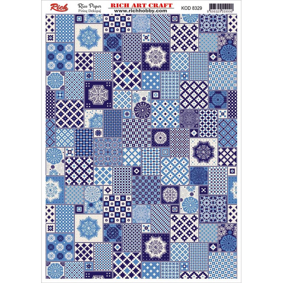 PİRİNÇ DEKUPAJ KAĞIDI KOD 8329