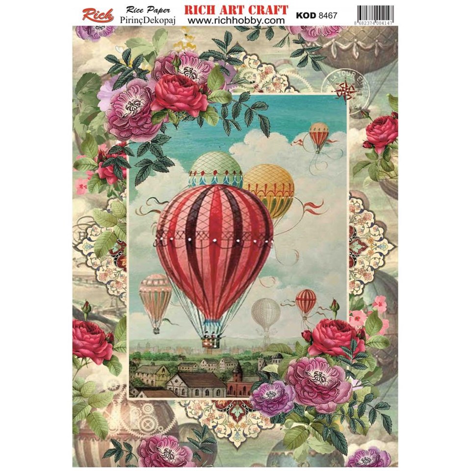 PİRİNÇ DEKUPAJ KAĞIDI KOD 8467