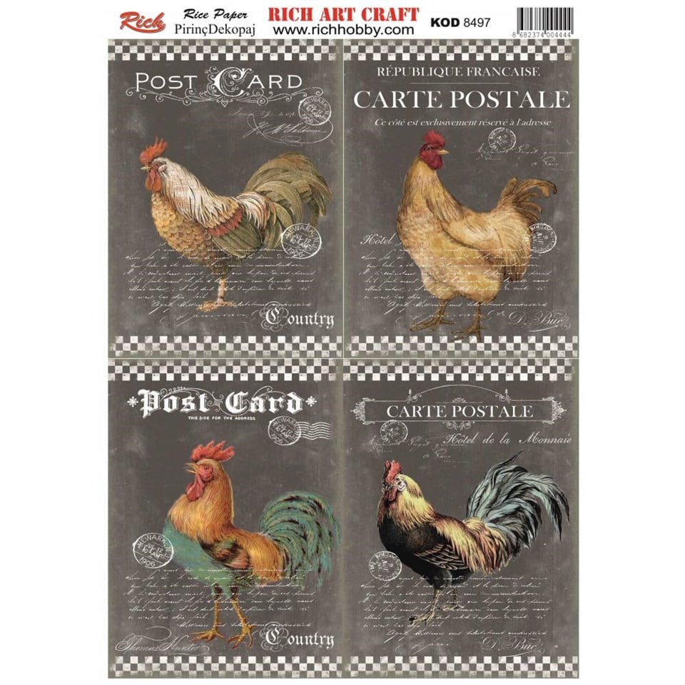 PİRİNÇ DEKUPAJ KAĞIDI KOD 8497