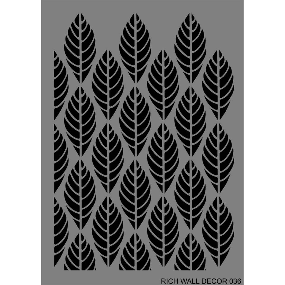 Rich Duvar Stencili Wall Decor 036