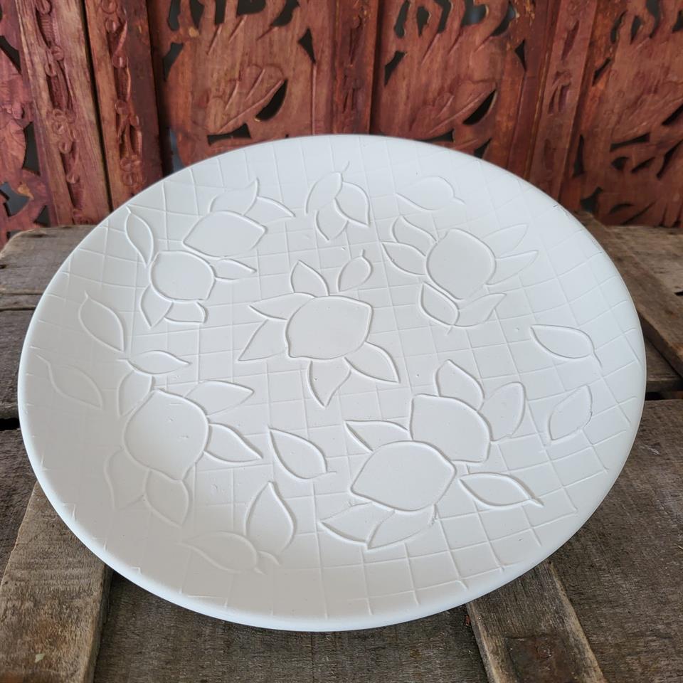 SERAMİK LİMON DESENLİ TABAK 25CM