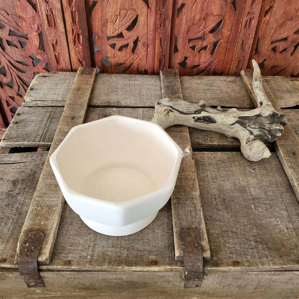 SERAMİK SEKİZGEN KASE 12,5CM