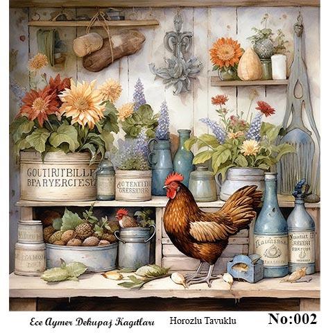 TAVUKLU HOROZLU DEKUPAJ 002