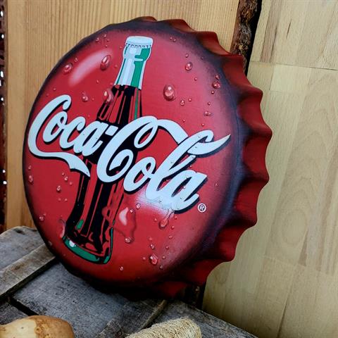 Seramik Coca Cola Kapağı Duvar Panosu