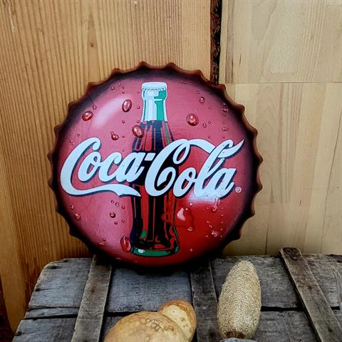 Seramik Coca Cola Kapağı Duvar Panosu