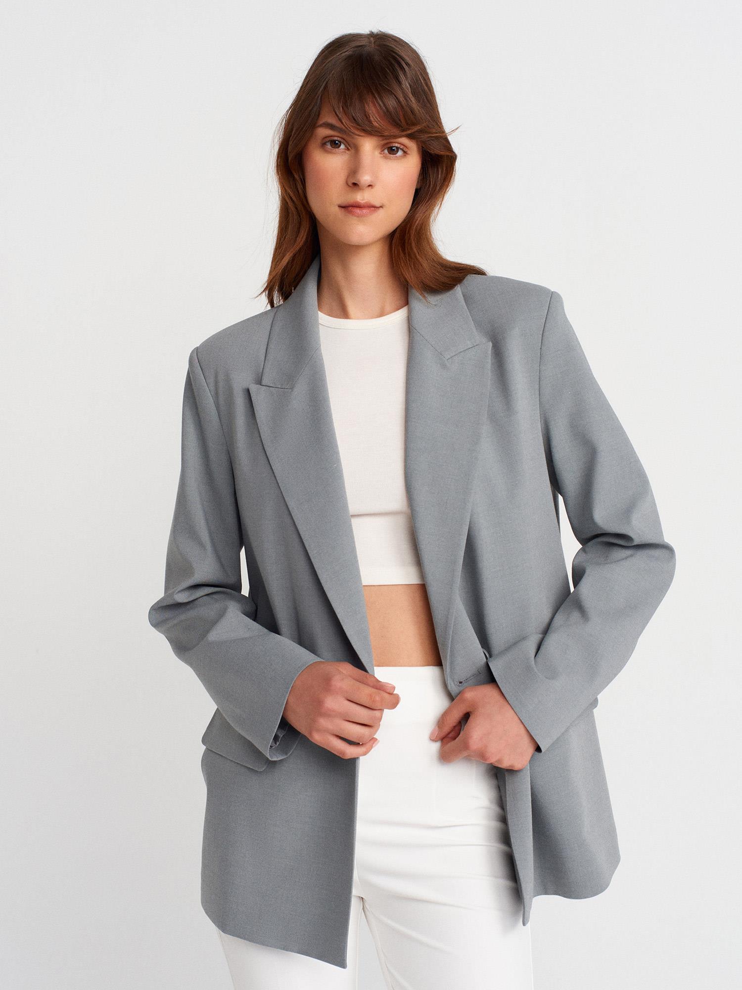 ÇİFT DÜĞMELİ OVERSIZE BLAZER