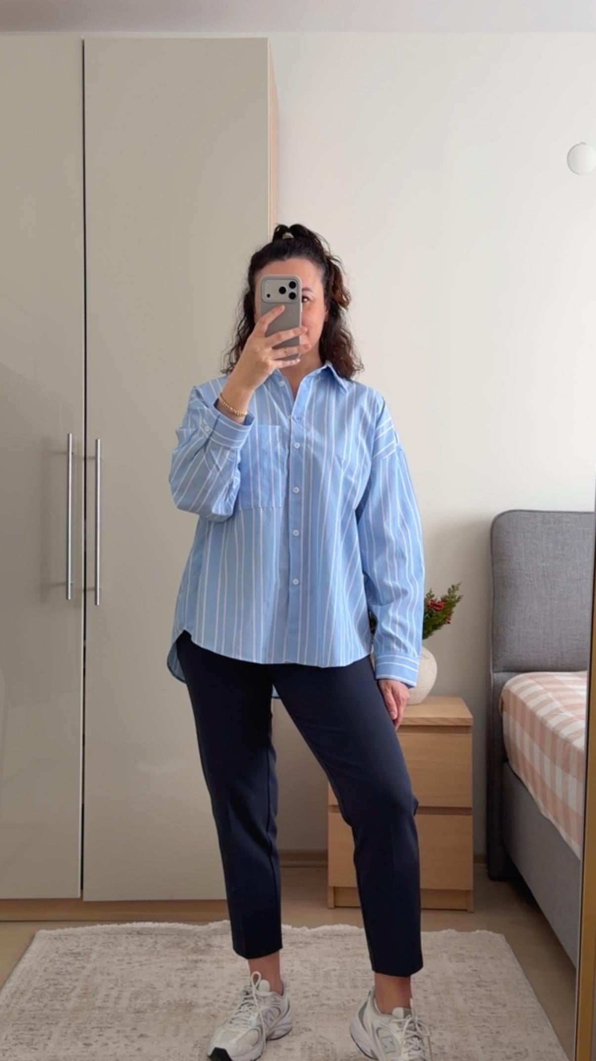 ÇİZGİLİ OVERSIZE GÖMLEK