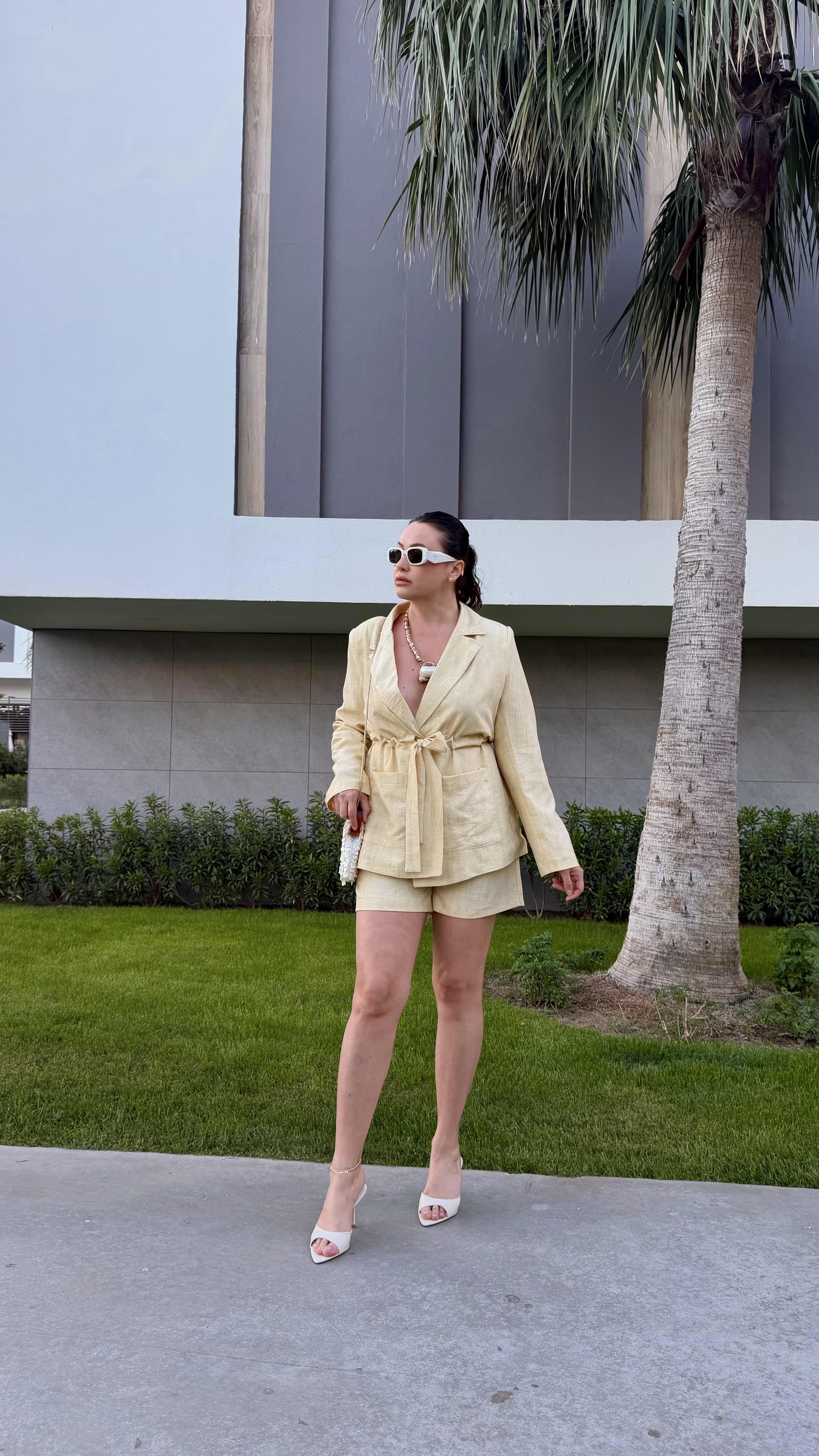 ÖNDEN BAĞLAMALI BLAZER CEKET