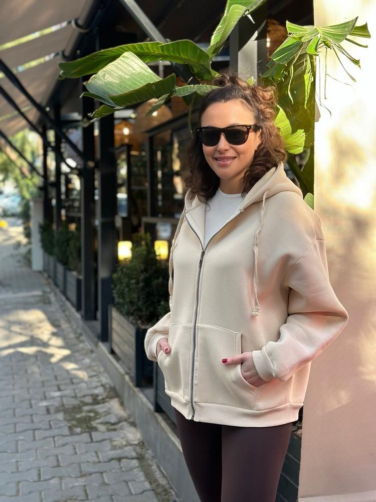 3 İPLİK İÇİ ŞARDONLU SWEATSHIRT