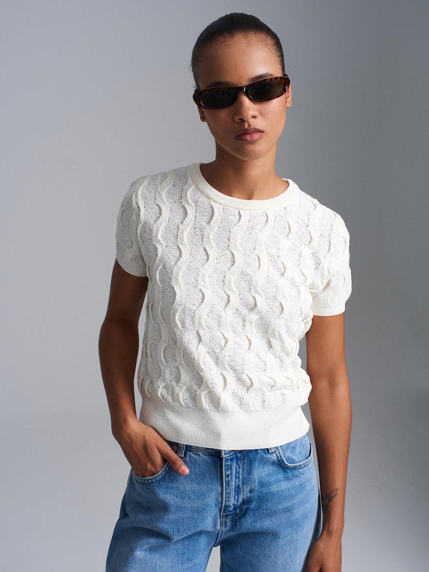 BİSİKLET YAKA DOKULU TRİKO