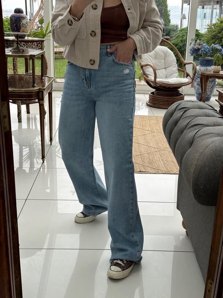 LAZERLİ STRAIGHT JEAN