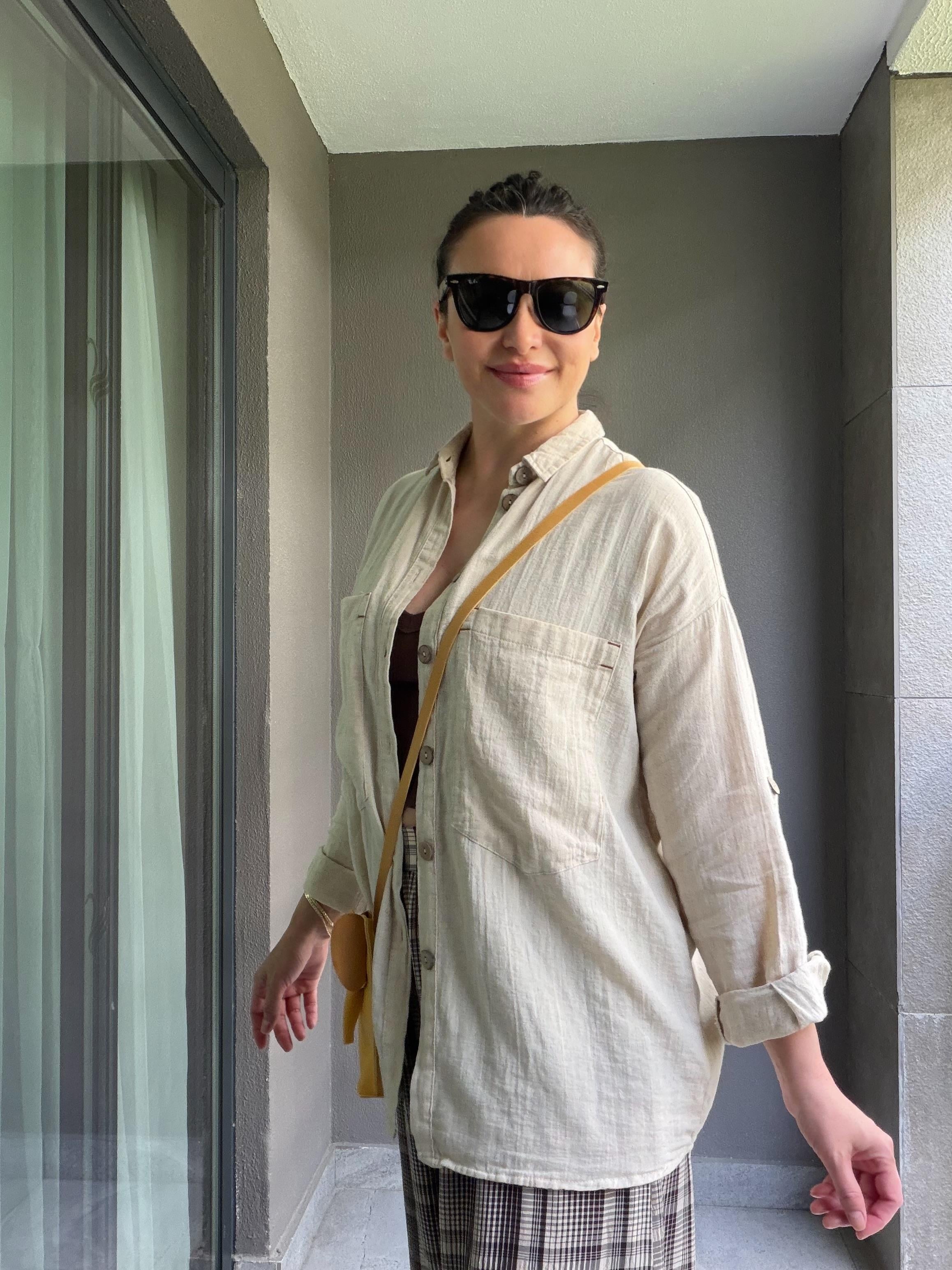 TAHTA DÜĞME ÇİFT CEP GÖMLEK