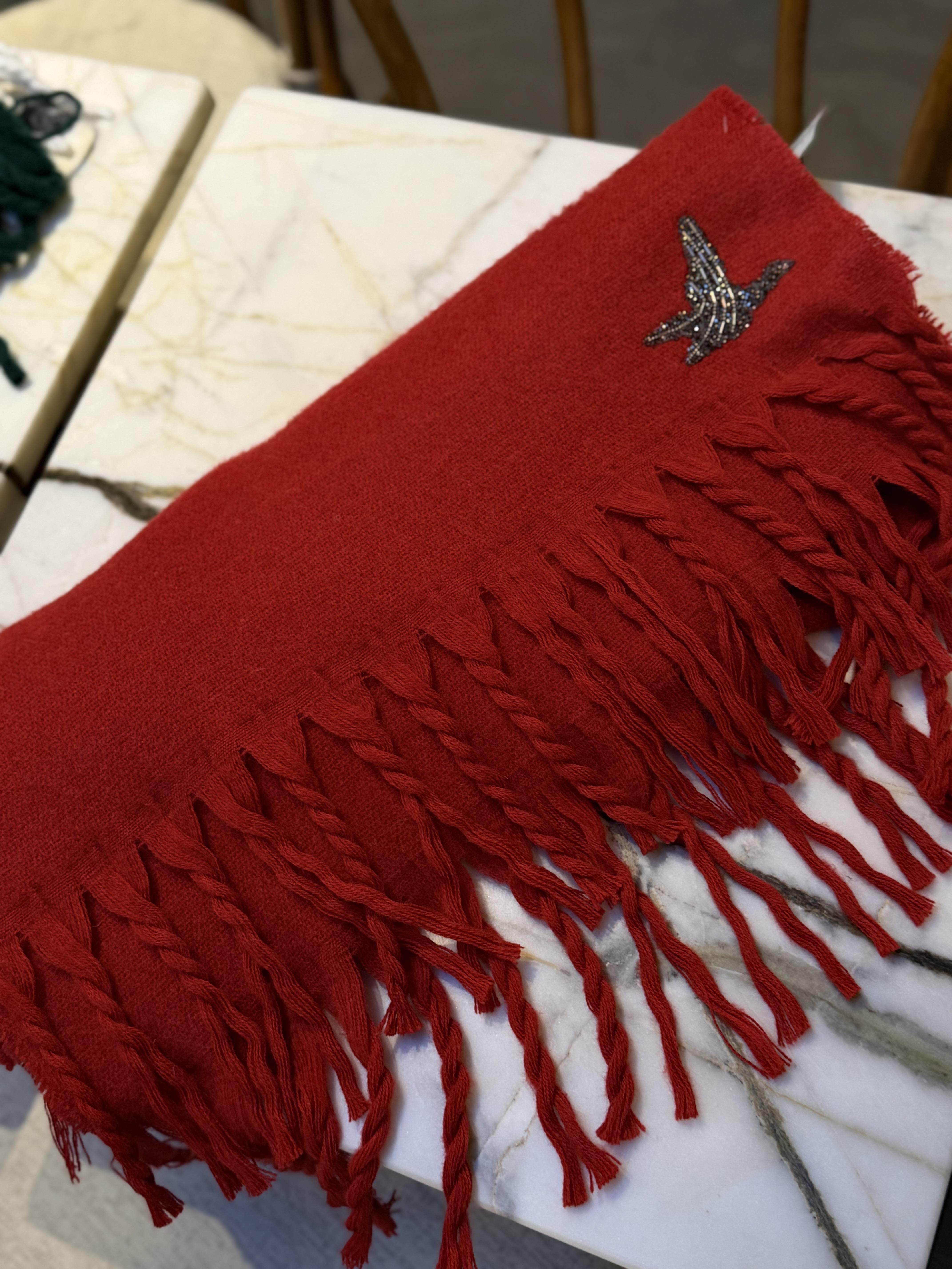 TAŞ İŞLEMELİ ŞAL