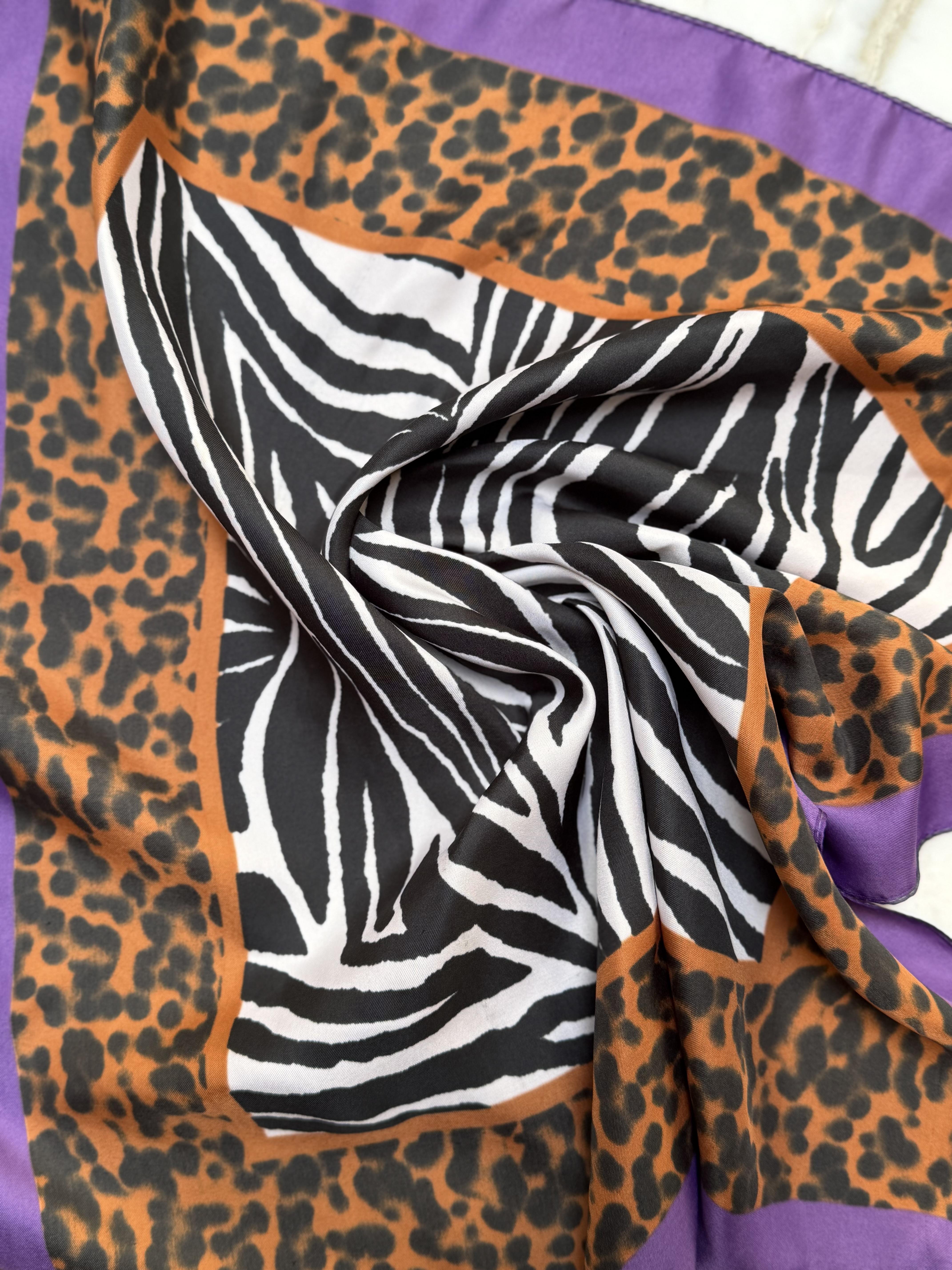 ZEBRA-LEOPAR DESENLİ FULAR