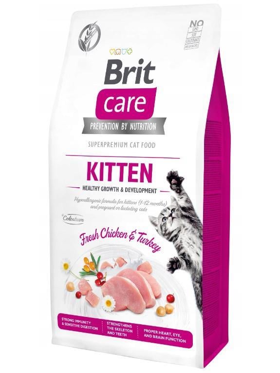 Brit Care Tahılsız Tavuklu ve Hindili Yavru Kedi Maması 2 Kg