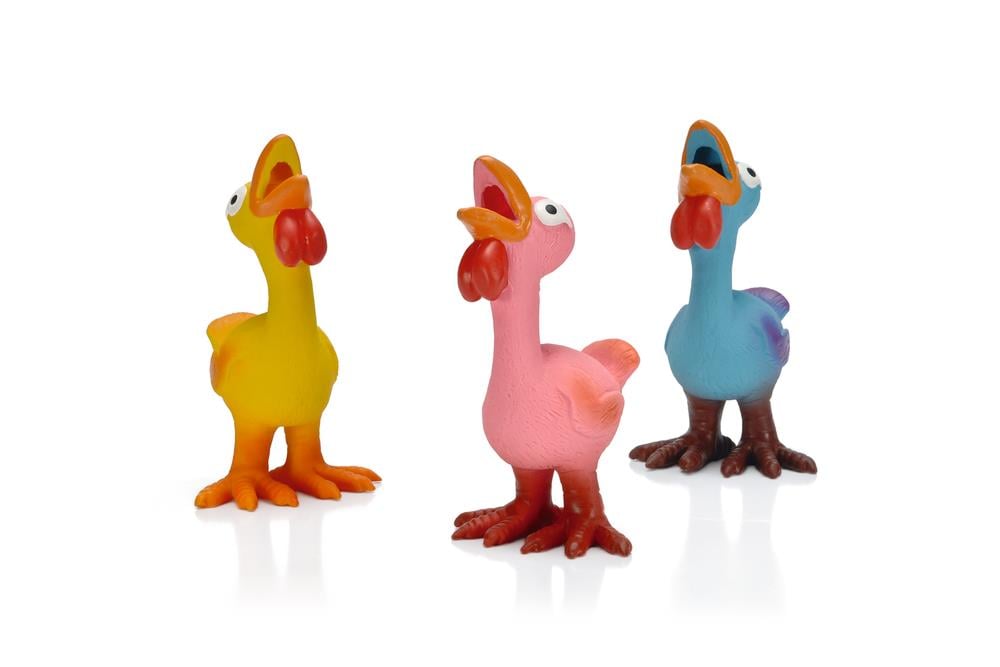 Beeztees Köpek Oyuncağı, Sesli, Horozlar, Lateks, Çeşitli Renklerde, 17x9,5x9cm