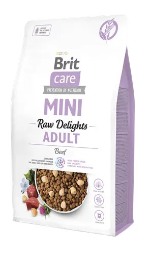 Brit Care Mini Irk Yetişkin Köpekler İçin, Tahılsız, Hipoalerjenik Sığır Etli Kuru Mama 2 kg