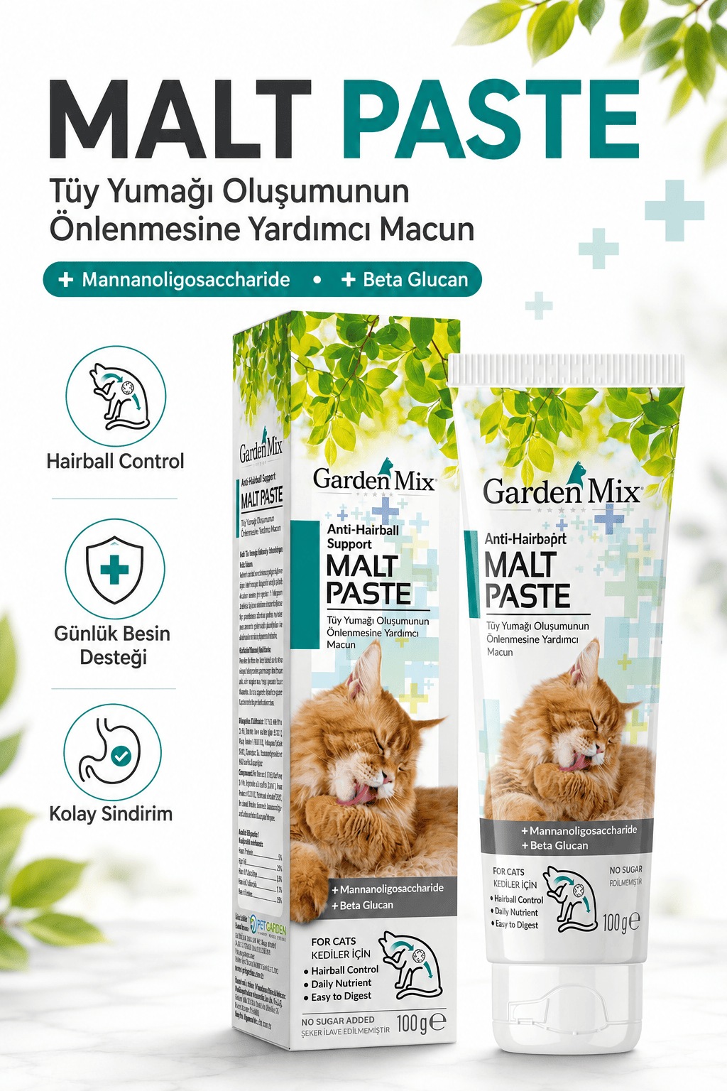 Garden Mix Anti Hairball Kedi Malt Macunu 100 Gram