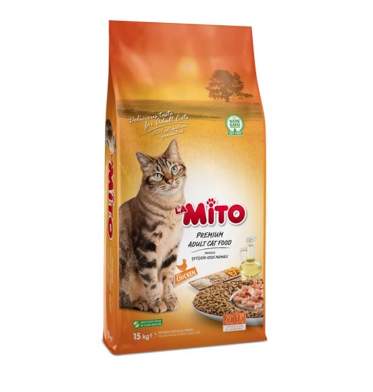 Mito Yetişkin Tavuklu Kedi Maması 15 Kg