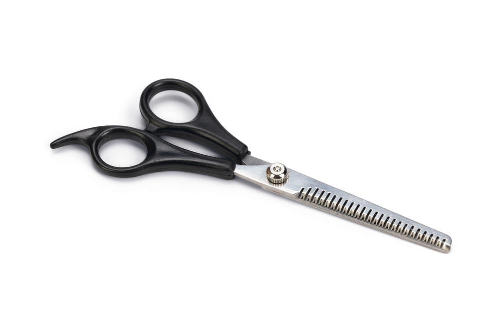 Beeztees Köpek Tüy İnceltme Makası, Siyah, 17cm, 17x6x1cm