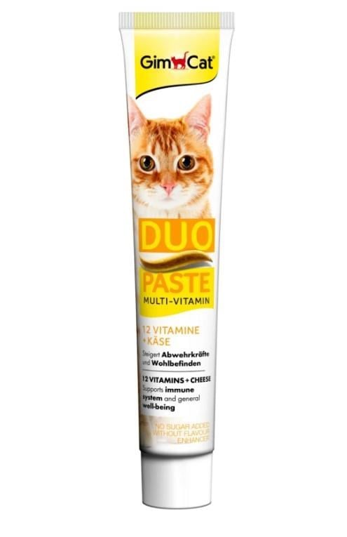 GimCat Multi-Vitamin Duo Paste Peynir + 12 Vitaminli 50gr