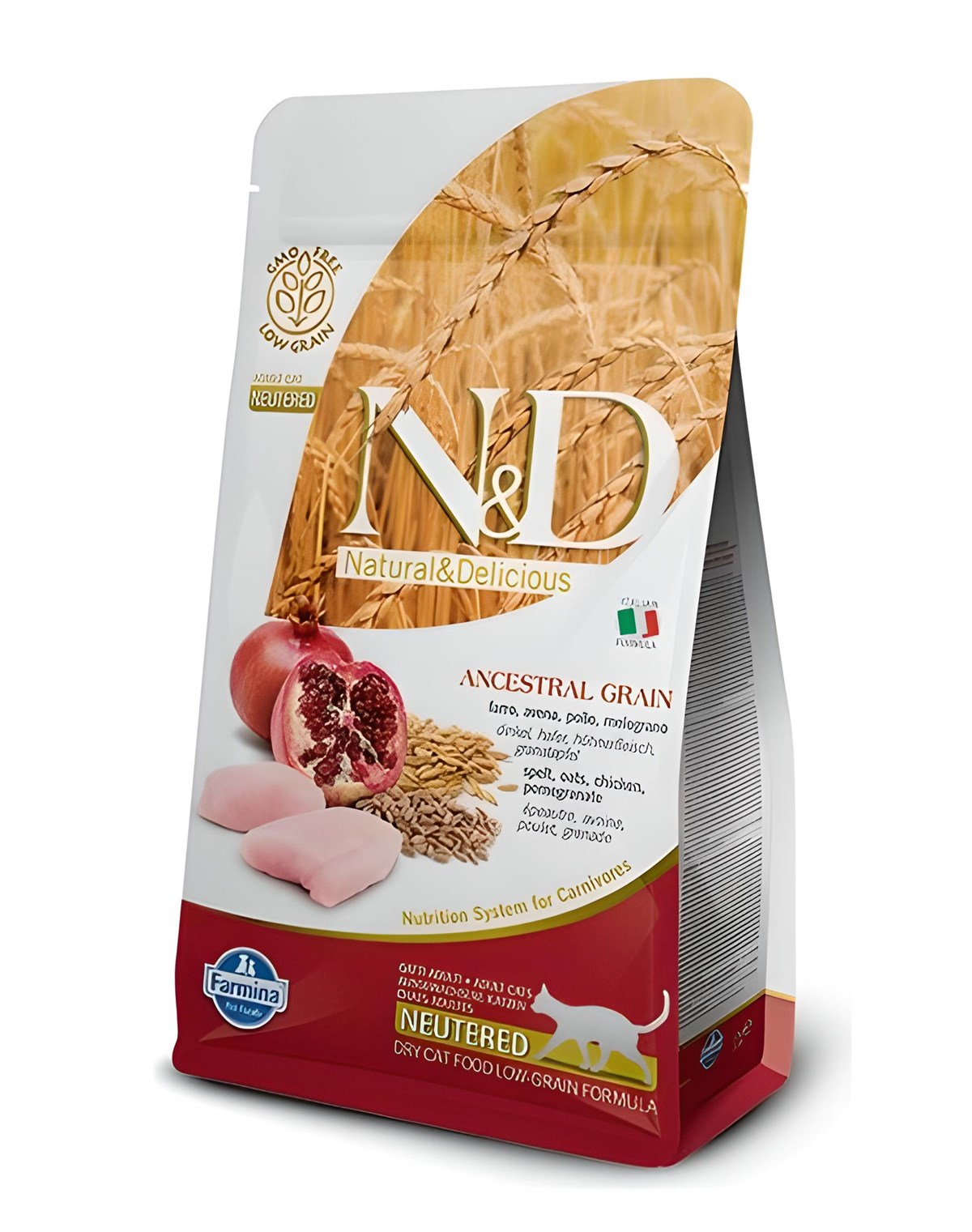 N&D Low Tavuk&Nar Kısırlaştırılmış Yetişkin Kedi Maması 5 Kg