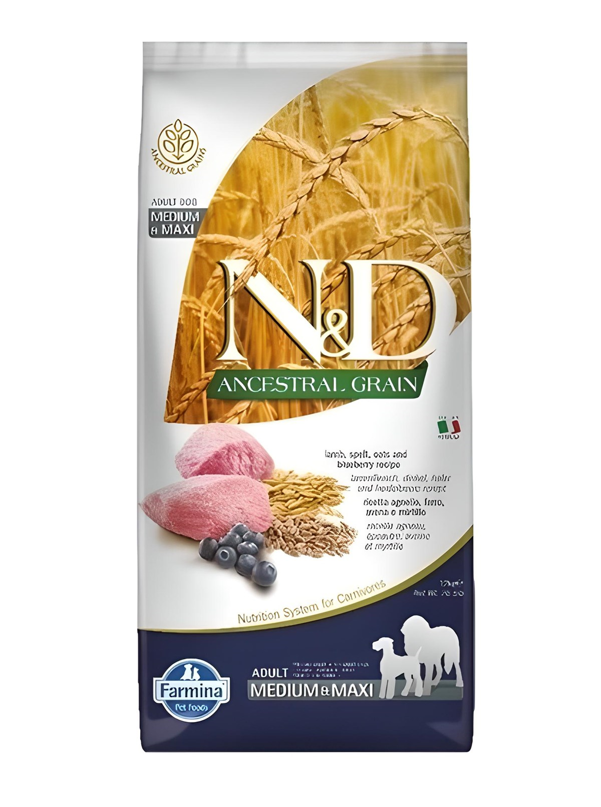 N&D Low Medium Maxi Yaban Mersini&Kuzu Köpek Maması 12 Kg