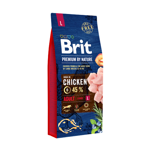 Brit Premium By Nature Büyük Irk Yetişkin Köpekler İçin, Tavuk Etli Kuru Mama 15 kg