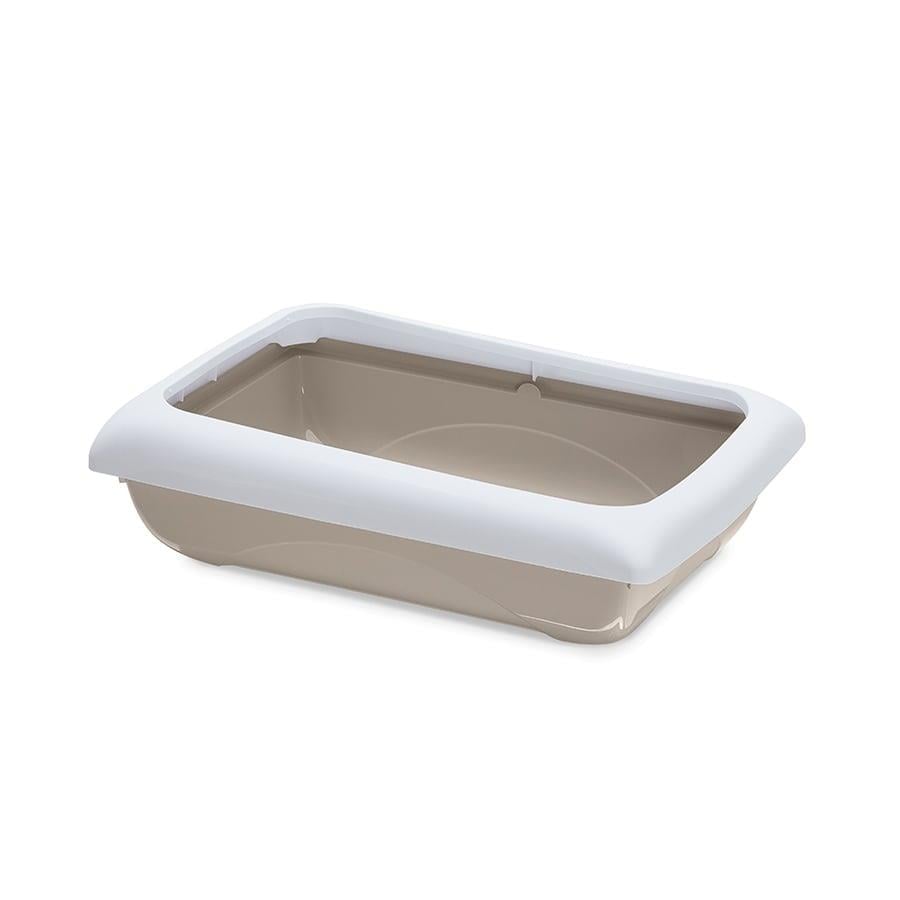 Imac Duo Kedi Tuvaleti + Kürek Bej/beyaz 59x40x28cm