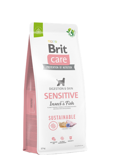 Brit Care Gıda İntoleransı Ve Deri Hassasiyet Problemi Olan Köpekler İçin, Larva Ve Balık Etli Kuru Mama 12 kg