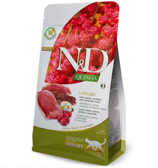 N&D Quinoa Urinary İdrar Yolu Destekleyici Ördekli Kedi Maması 1.5 Kg